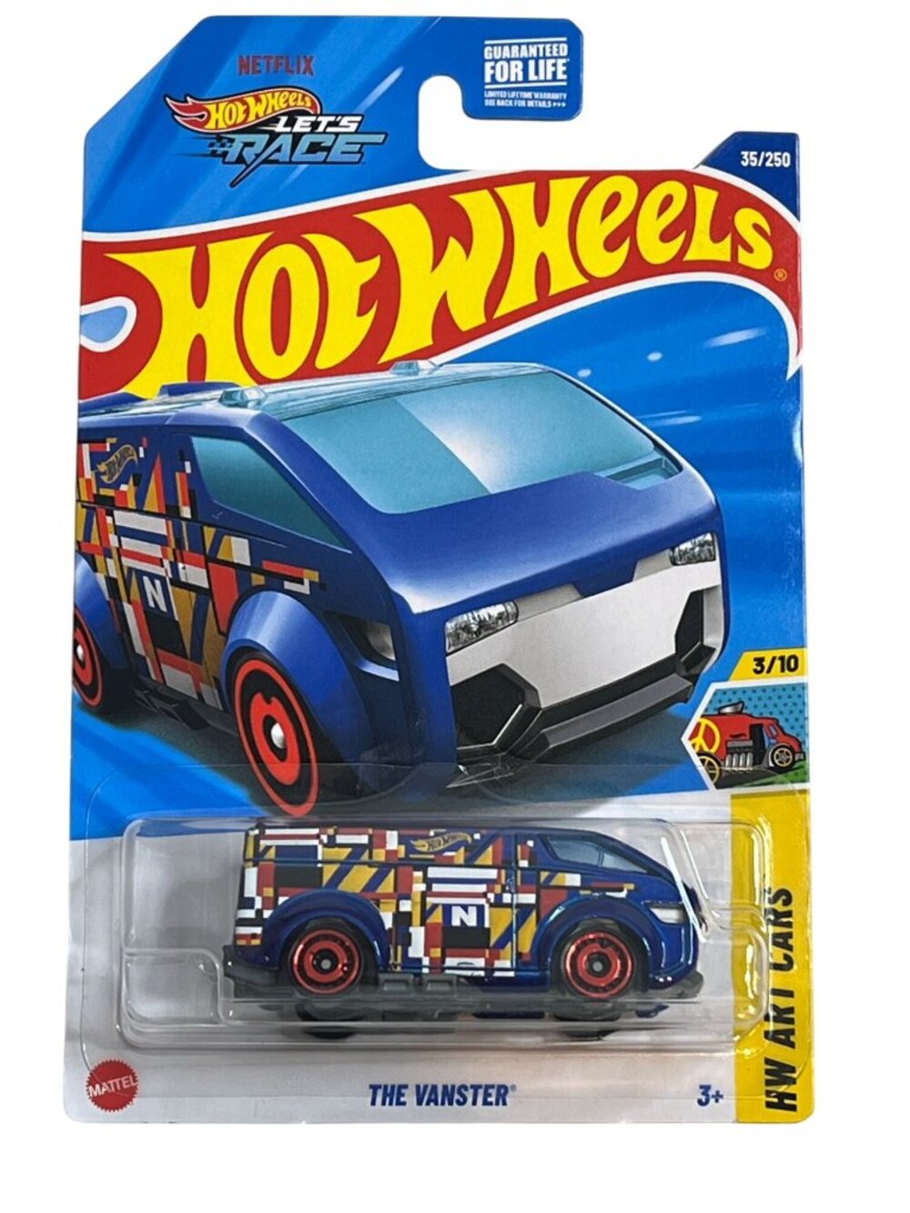 Hot Wheels The Vanster Art Cars 3/10 2024 Blue Deco 1:64
